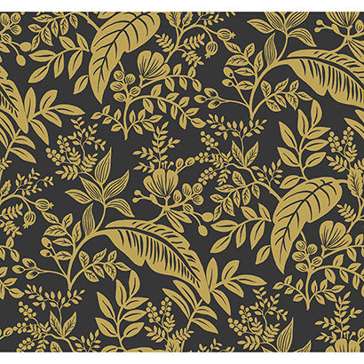 Kapalua Charcoal Deep Charcoal Wallcovering | Jeffrey Stevens