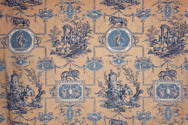 Les muses et le lion Sable Bleu | Pierre Frey