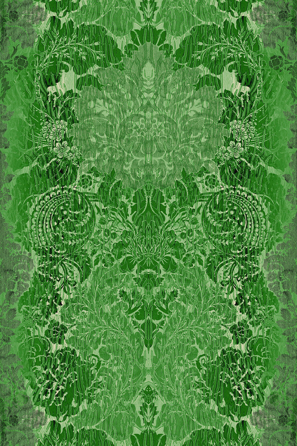 Studio Damask Green | Timorous Beasties Wallcovering
