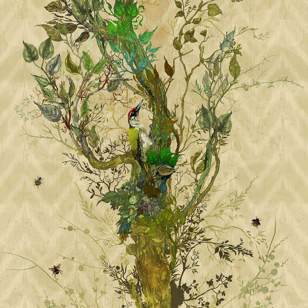 Winchester Panels Beige | Timorous Beasties Wallcovering
