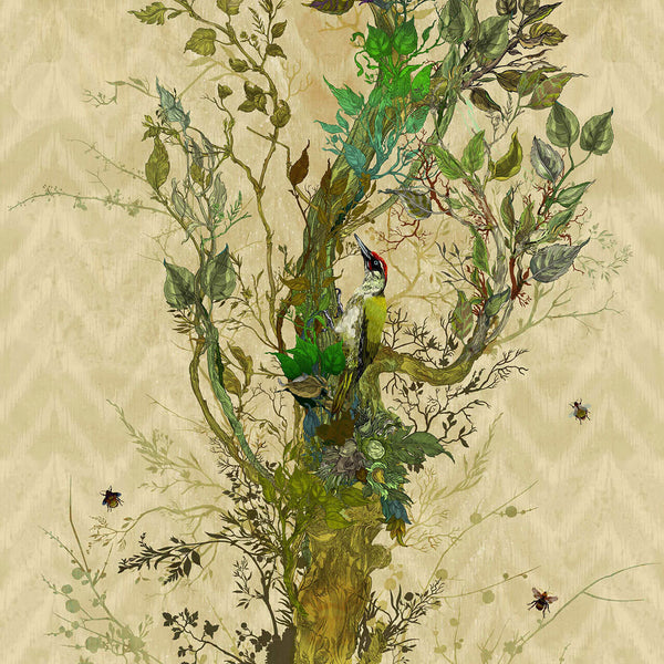 Winchester Panels Beige | Timorous Beasties Wallcovering