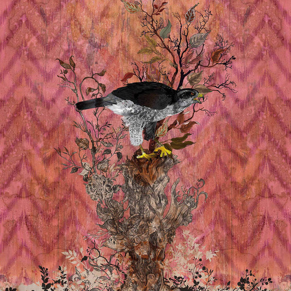 Winchester Panels Red | Timorous Beasties Wallcovering