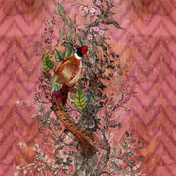 Winchester Panels Red | Timorous Beasties Wallcovering