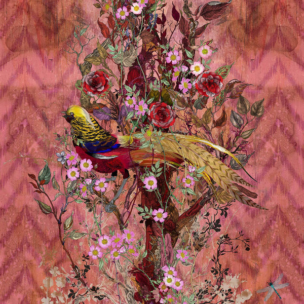 Winchester Panels Red | Timorous Beasties Wallcovering