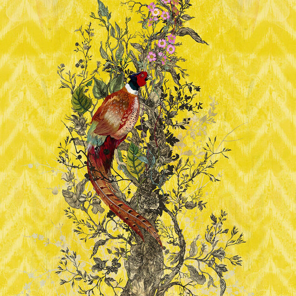Winchester Panels Yellow | Timorous Beasties Wallcovering