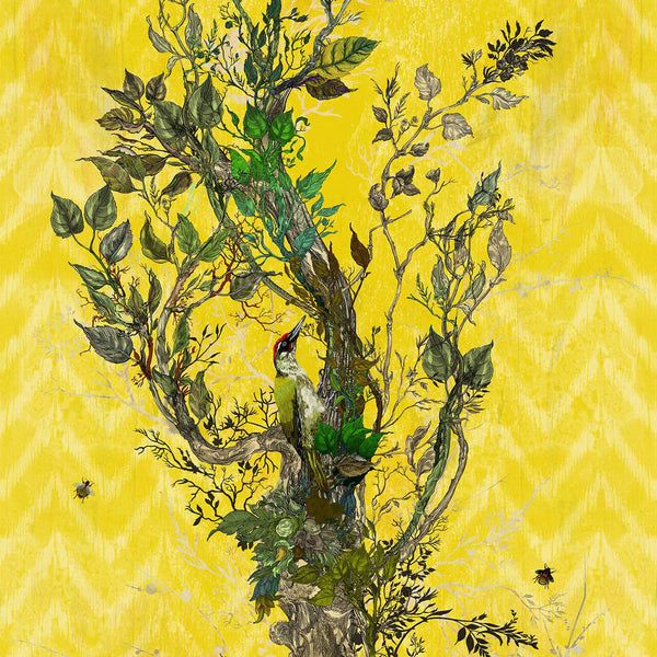 Winchester Panels Yellow | Timorous Beasties Wallcovering