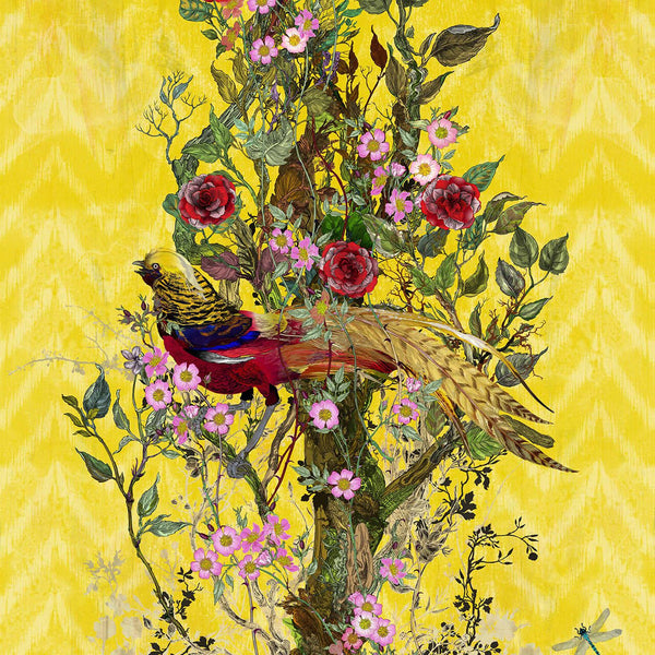 Winchester Panels Yellow | Timorous Beasties Wallcovering
