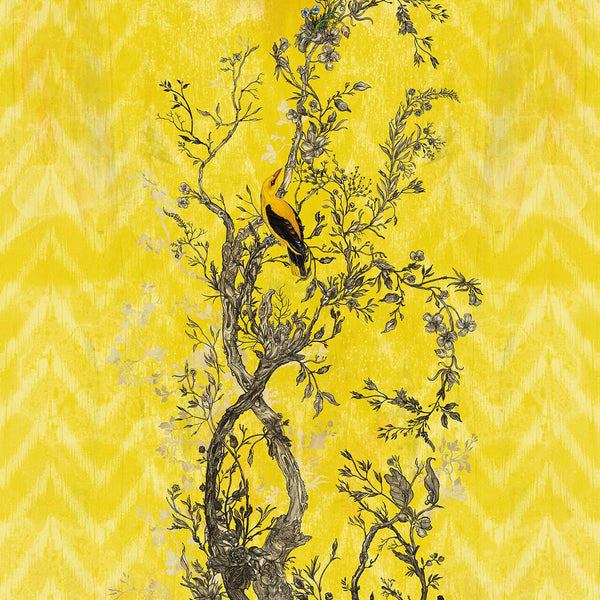 Winchester Panels Yellow | Timorous Beasties Wallcovering