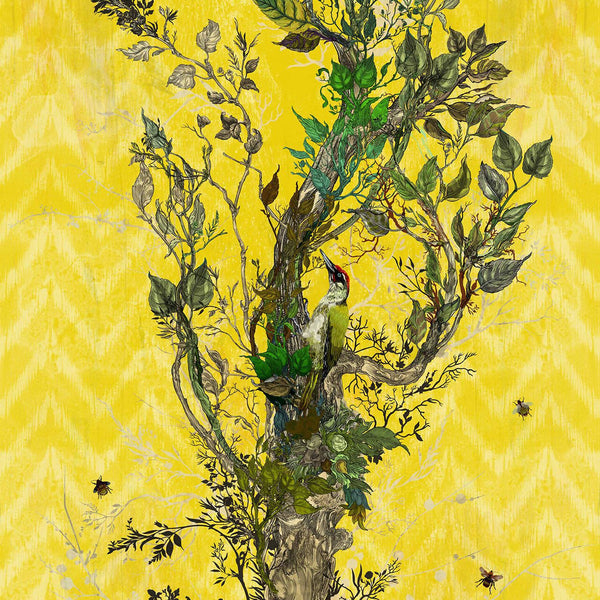 Winchester Panels Yellow | Timorous Beasties Wallcovering