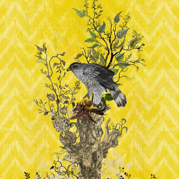 Winchester Panels Yellow | Timorous Beasties Wallcovering