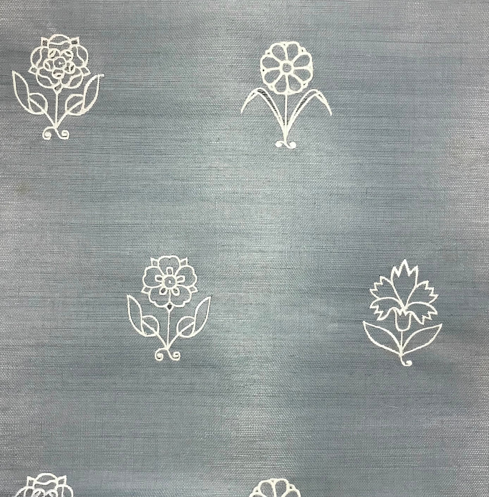 Bellissima Natural Paper Weave with Fine Embroidery