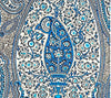 Rajah Paisley, Multi New Blue on Linen