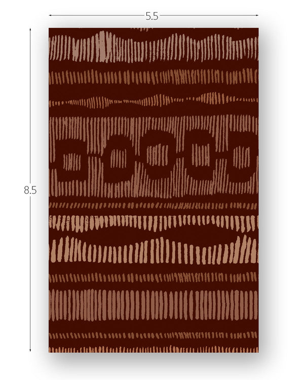 Serano Stripe Terracota | Phillipe Romano Screen Prints