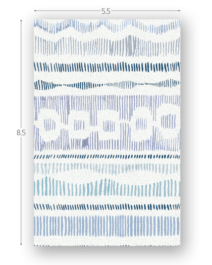 Serano Stripe Azurite | Phillipe Romano Screen Prints
