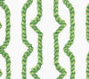 Regency Ropes, Multi Greens on White