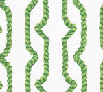 Regency Ropes, Multi Greens on White