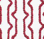 Regency Ropes, Multi Reds on White