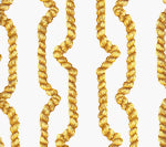 Regency Ropes, Multi Gold on White