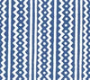 New Navy on White Linen Cotton
