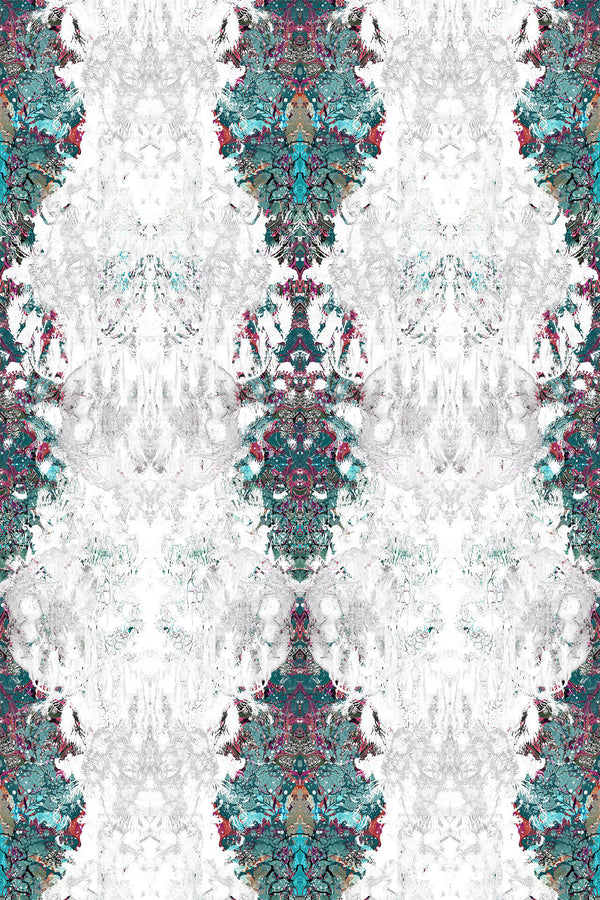 Rip Swathe Teal | Timorous Beasties Wallcovering