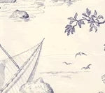 Robinson Crusoe Toile, Bleu