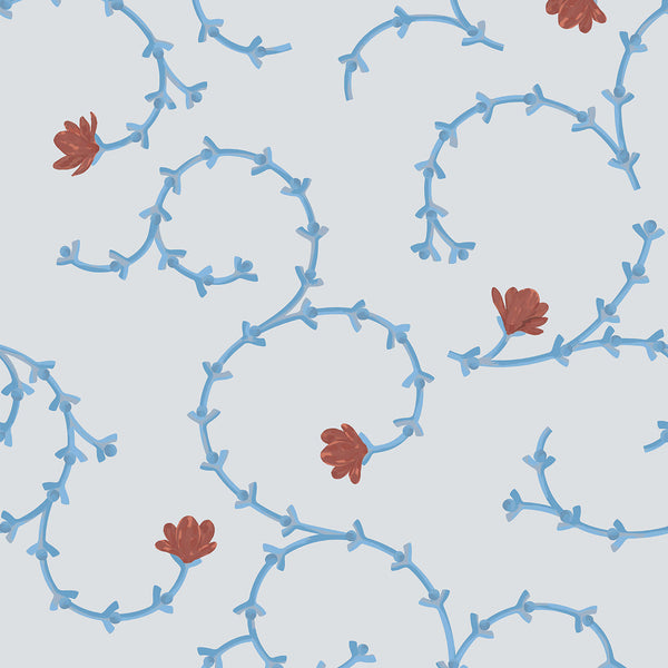 Rosier Silver | Maison Martin Morel Wallcovering