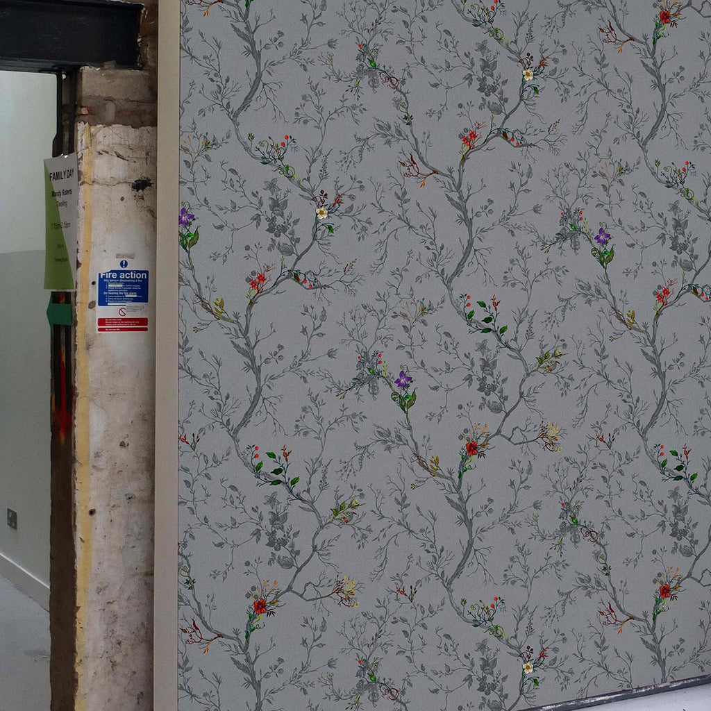 Ruskin Floral Grey