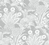 Malibu Suvi Palm Grove Wallpaper - Contemporary Botanical - Bluish Gray | Malibu Wallpaper