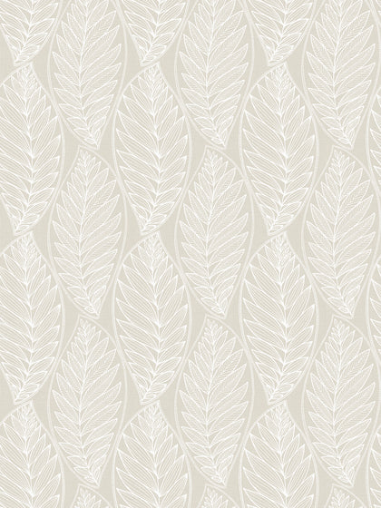 Kira Leaf Husk Coastal Botanical - Pebble | Architectural Wallcoverings