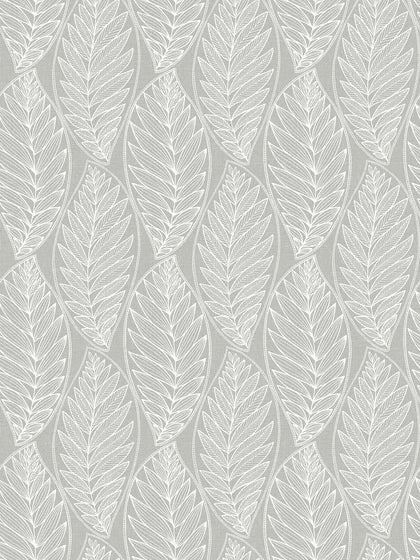 Kira Leaf Husk Coastal Botanical - Harbor Grey | Architectural Wallcoverings