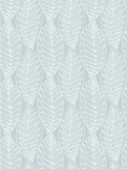 Kira Leaf Husk Coastal Botanical - Cape Blue | Architectural Wallcoverings