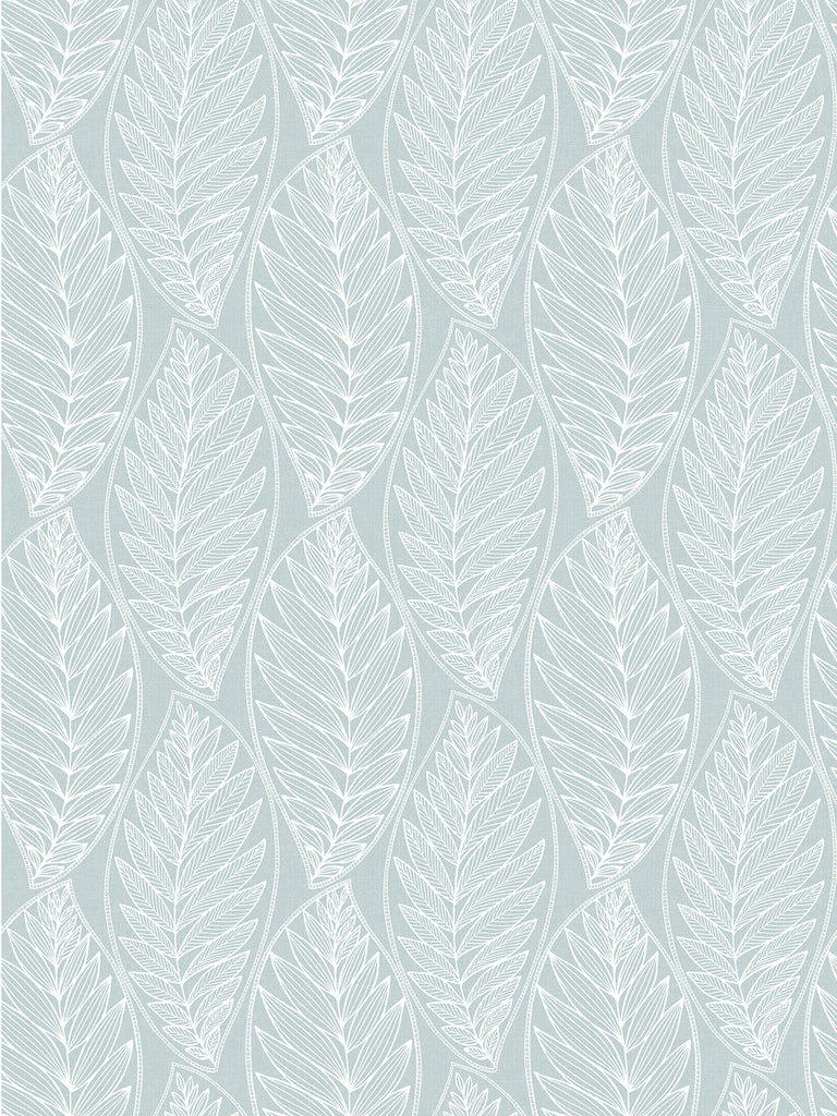 Malibu Kira Leaf Husk Wallpaper - Coastal Botanical - Cape Blue | Malibu Wallpaper