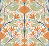 Malibu Carmela Folk Floral Wallpaper - Contemporary Floral - Summer Ends | Malibu Wallpaper