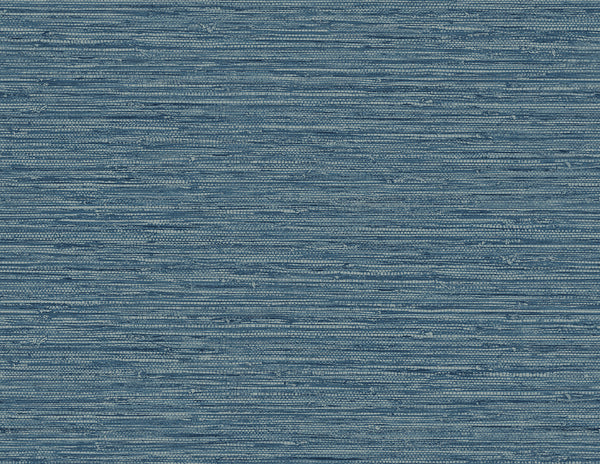 Isla Faux Jute Coastal Faux Grasscloth - Bay Blue | Architectural Wallcoverings