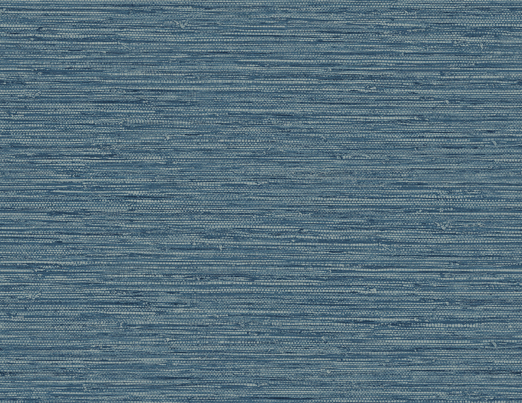 Malibu Isla Faux Jute Wallpaper - Coastal Faux Grasscloth - Bay Blue | Malibu Wallpaper