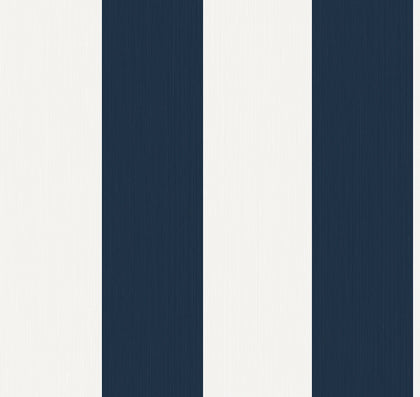 Dylan Striped Stringcloth Contemporary Striped - Captin Blue | Architectural Wallcoverings