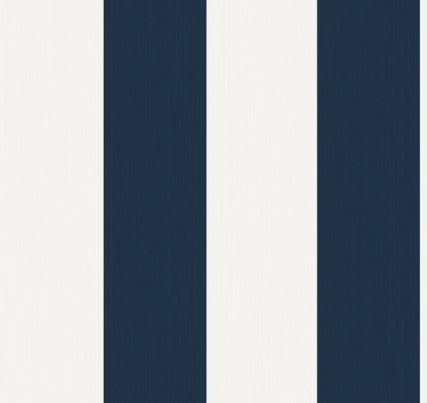 Malibu Dylan Striped Stringcloth Wallpaper - Contemporary Striped - Captin Blue | Malibu Wallpaper