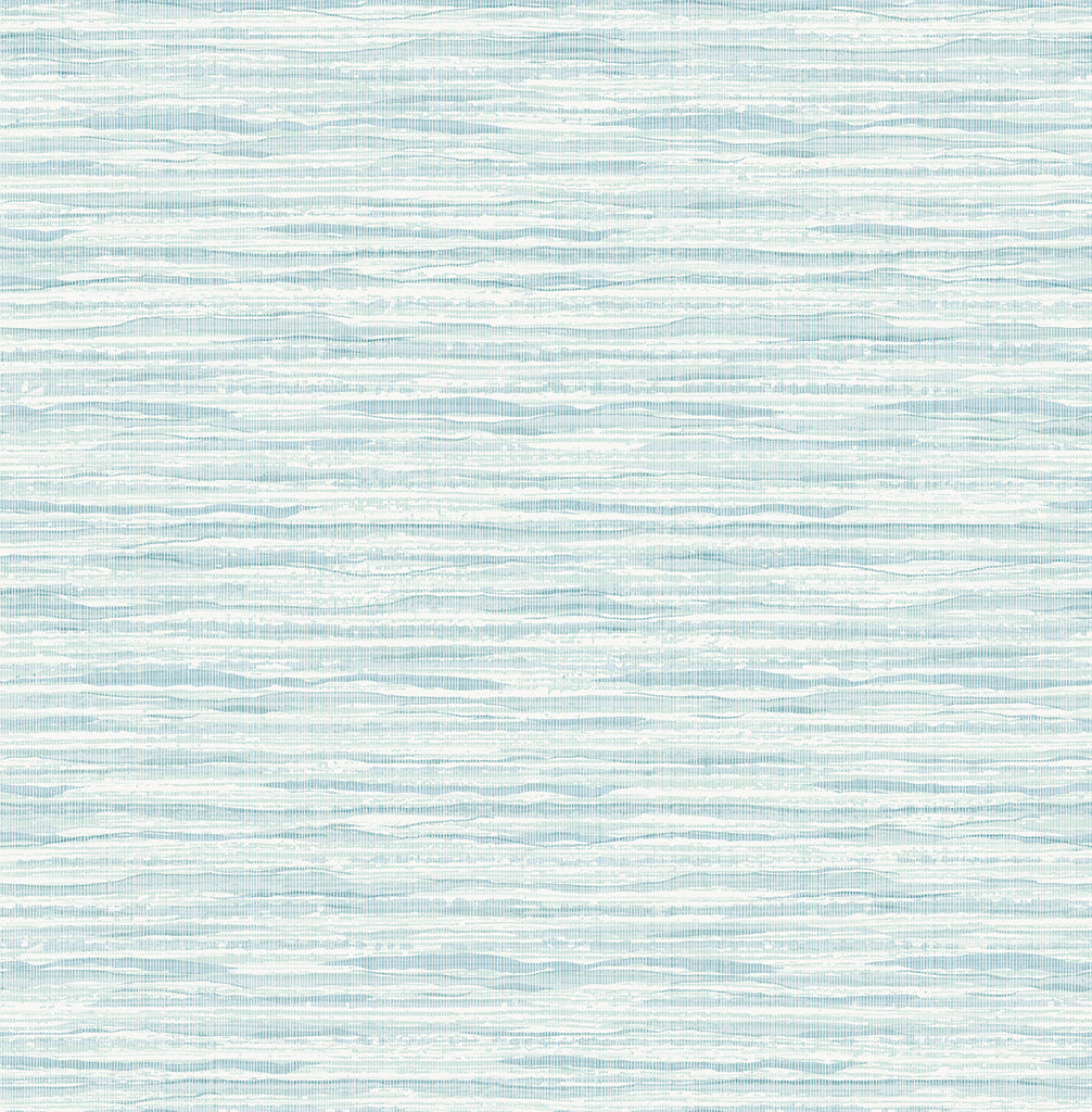 Malibu Skye Wave Stringcloth Wallpaper - Coastal Sisal - Pool Ripple | Malibu Wallpaper