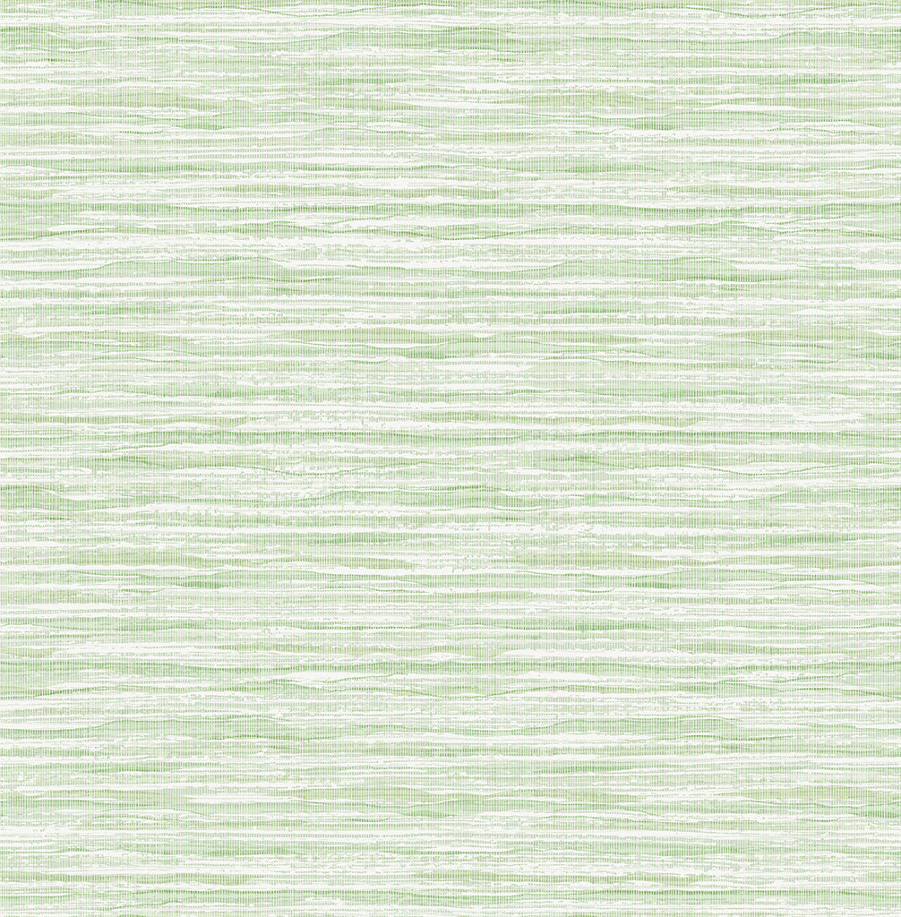 Malibu Skye Wave Stringcloth Wallpaper - Coastal Sisal - Baby Lettuce | Malibu Wallpaper