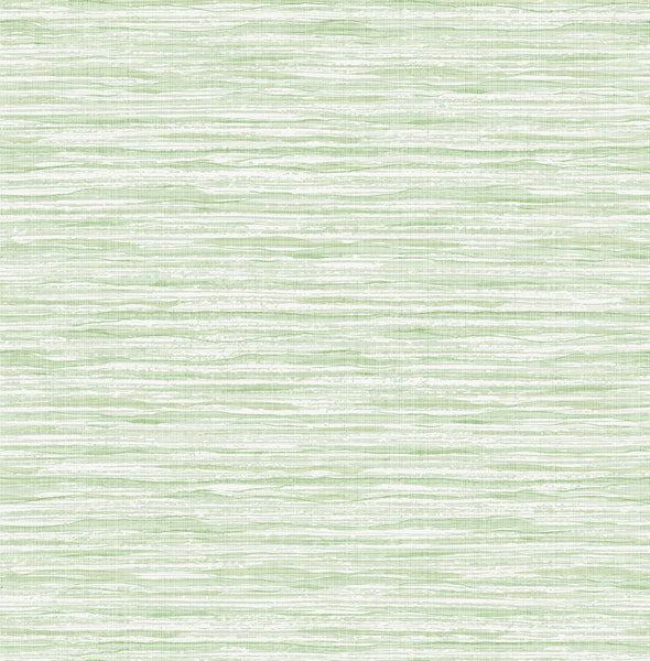 Malibu Skye Wave Stringcloth Wallpaper - Coastal Sisal - Baby Lettuce | Malibu Wallpaper