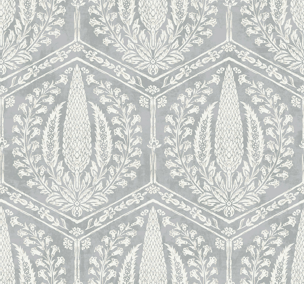Malibu Cyrus Harvest Wallpaper - Country Botanical - Horizon Grey | Malibu Wallpaper