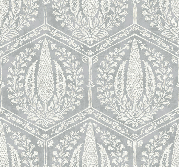 Malibu Cyrus Harvest Wallpaper - Country Botanical - Horizon Grey | Malibu Wallpaper
