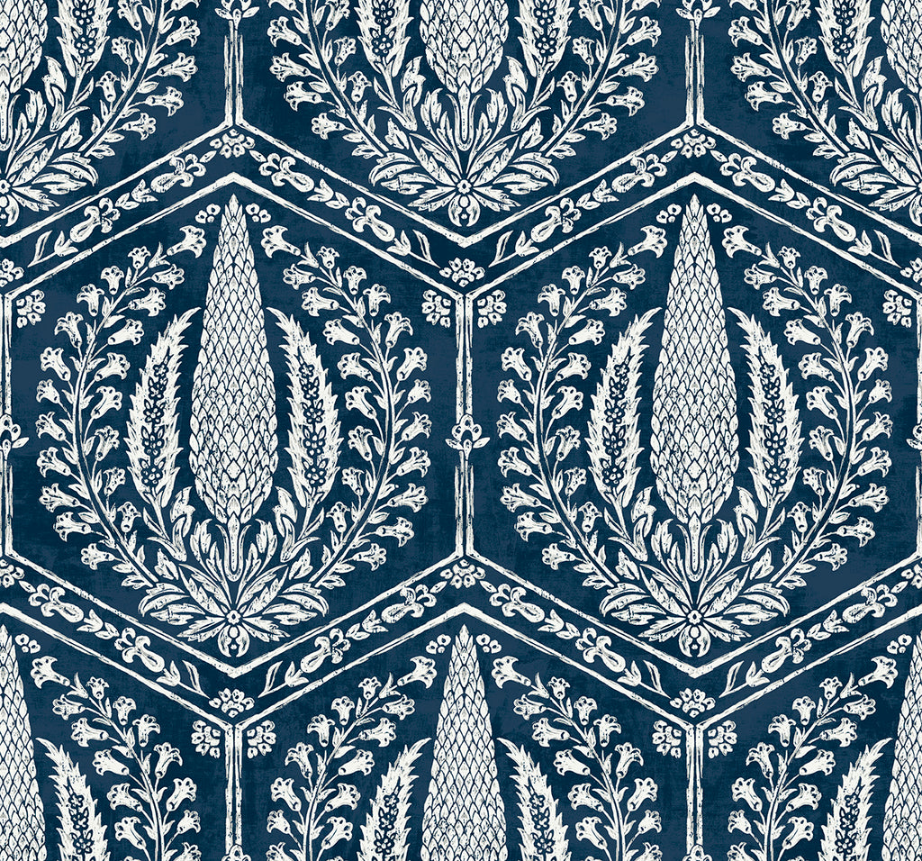 Malibu Cyrus Harvest Wallpaper - Country Botanical - Rich Navy | Malibu Wallpaper