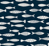 Malibu Bay Fish Wallpaper - Coastal Animal Print - Deep Seas | Malibu Wallpaper
