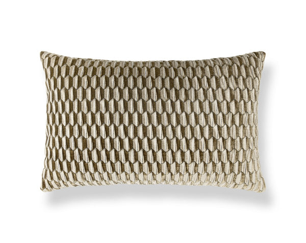 Allegra Velvet Pillow Lumbar 14X22 Fawn | Scalamandre