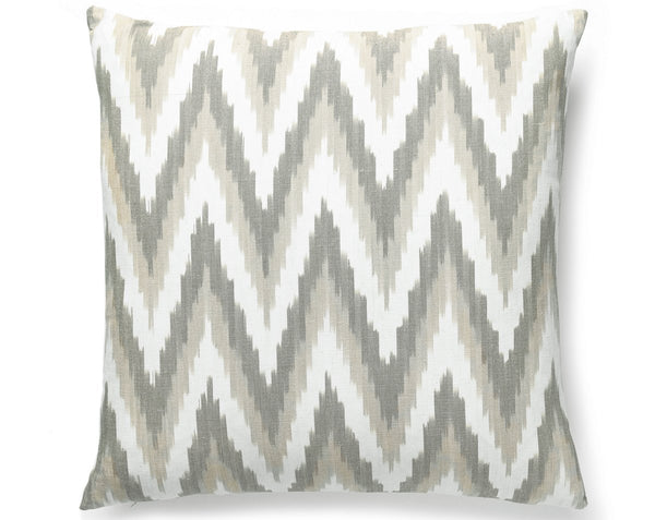 Adras Ikat Weave Pillow Square 22X22 Mineral | Scalamandre