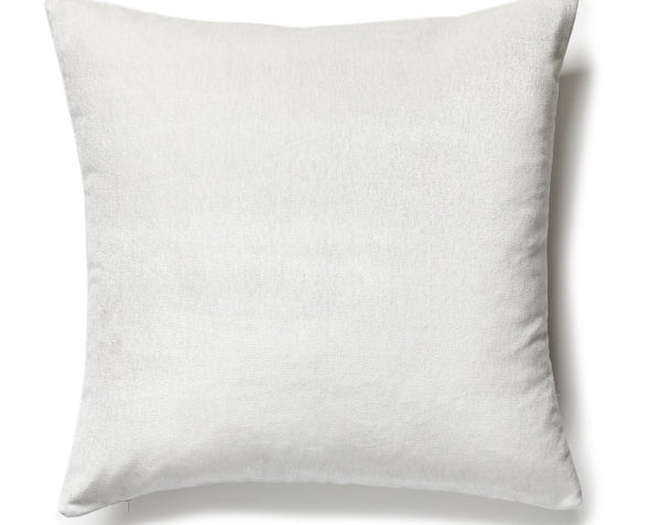 Bay Velvet Outdoor Pillow Square 22X22 Oyster | Scalamandre