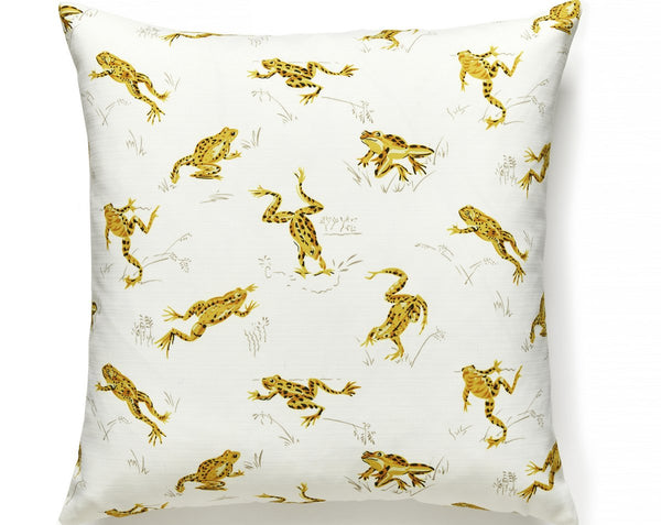 Calabasas Cnty Outdoor Pillow Square 22X22 Pineapple | Scalamandre