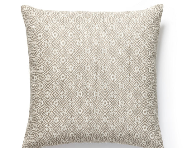 Cape May Outdoor Pillow Square 22X22 Sandbar | Scalamandre