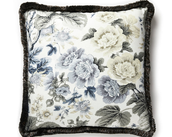 Highgrove Linen Print Pillow Square 22X22 Winter Sky | Scalamandre
